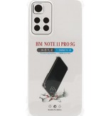 Stoßfeste TPU-Hülle für Redmi Note 11 Pro - Plus 5G Transparent