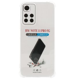 Shockproof TPU Case for Redmi Note 11 Pro - Plus 5G Transparent