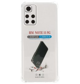 Custodia in TPU antiurto per Redmi Note 11 5G trasparente