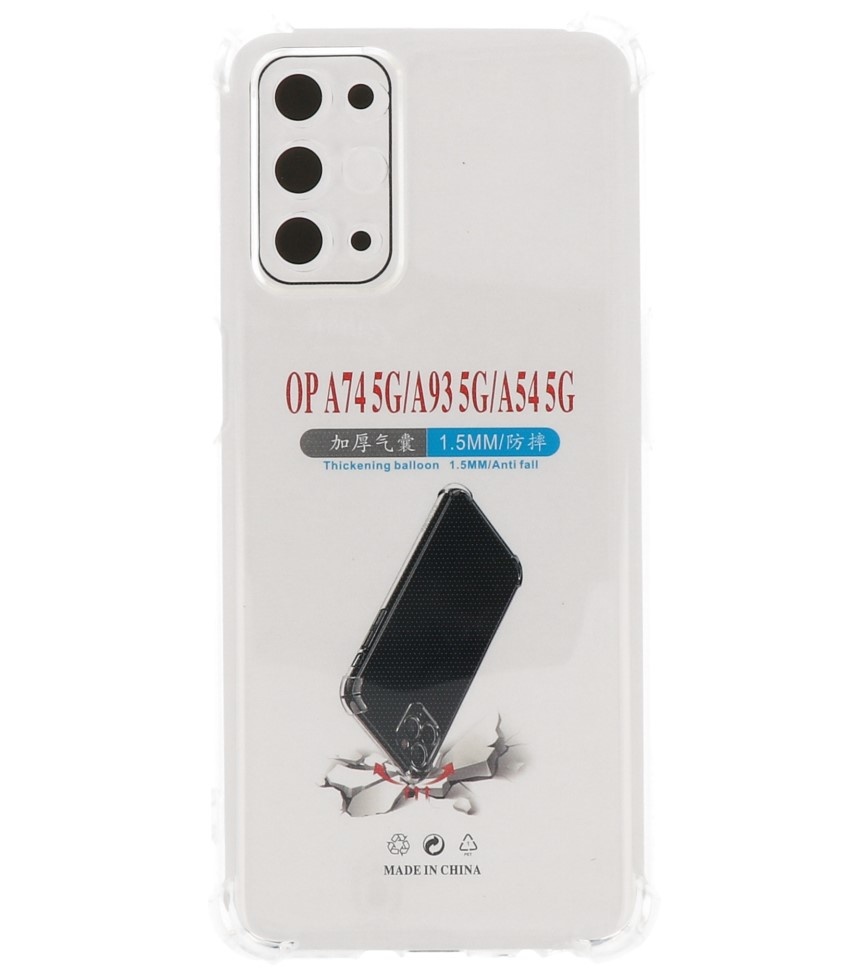 Coque en TPU Antichoc pour Oppo A74 5G Transparente