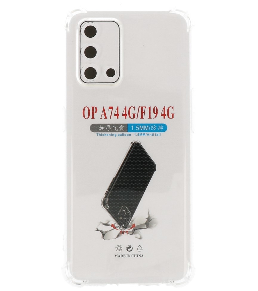 Funda de TPU a prueba de golpes para Oppo A95 4G - A74 4G Transparente