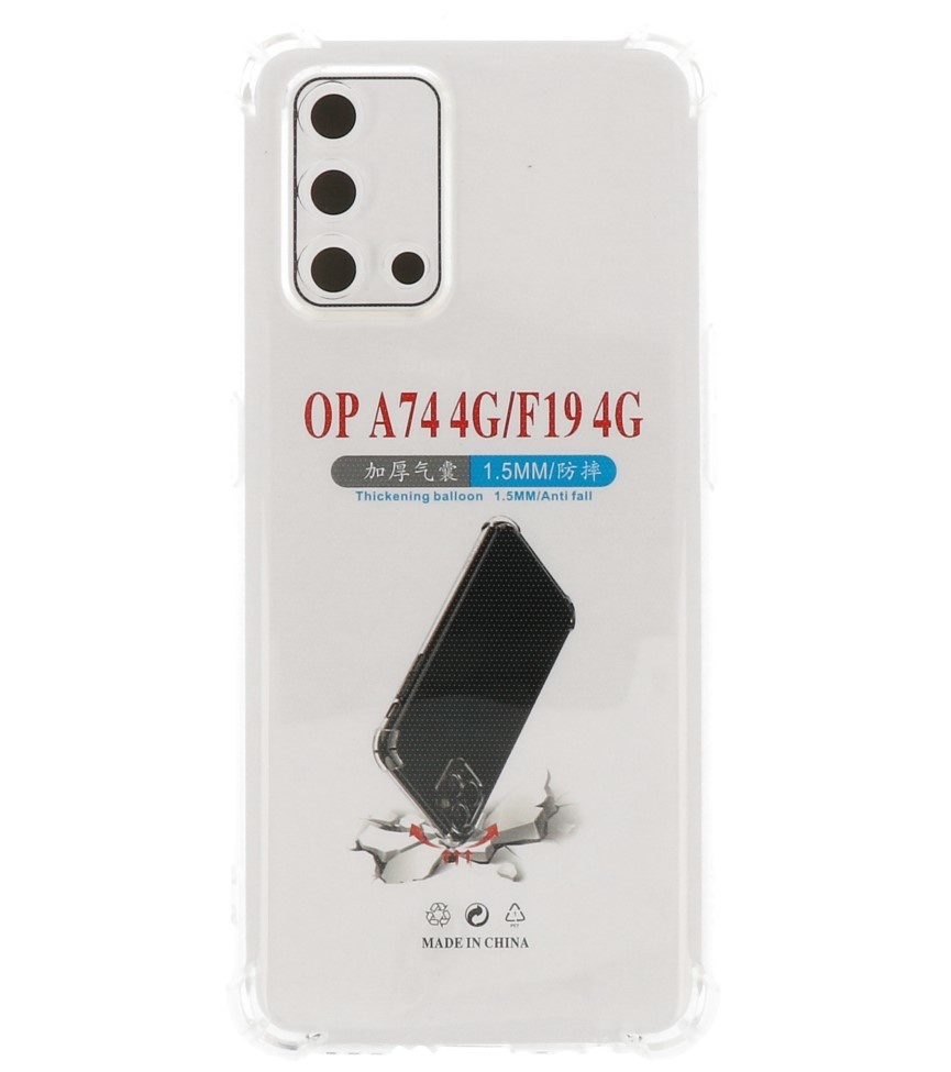 Schokbestendig TPU hoesje voor Oppo A95 4G - A74 4G Transparant