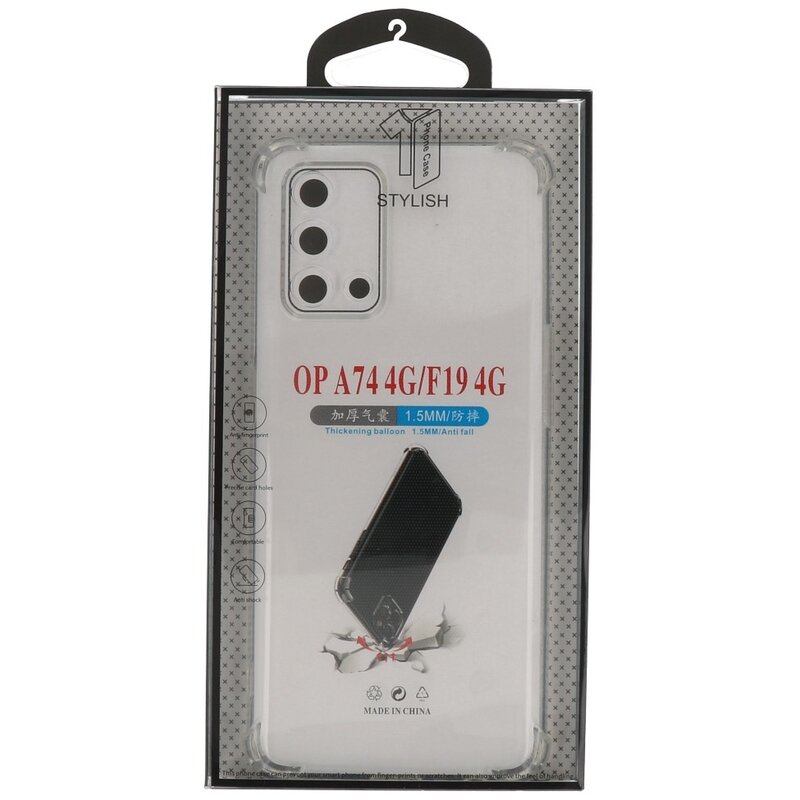 Shockproof TPU Case for Oppo A95 4G - A74 4G Transparent