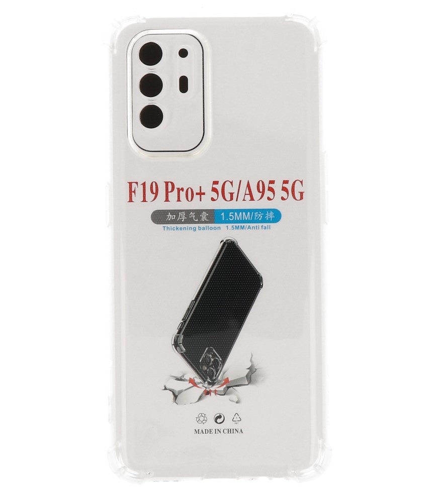 Schokbestendig TPU hoesje voor Oppo A94 5G - A95 5G Transparant