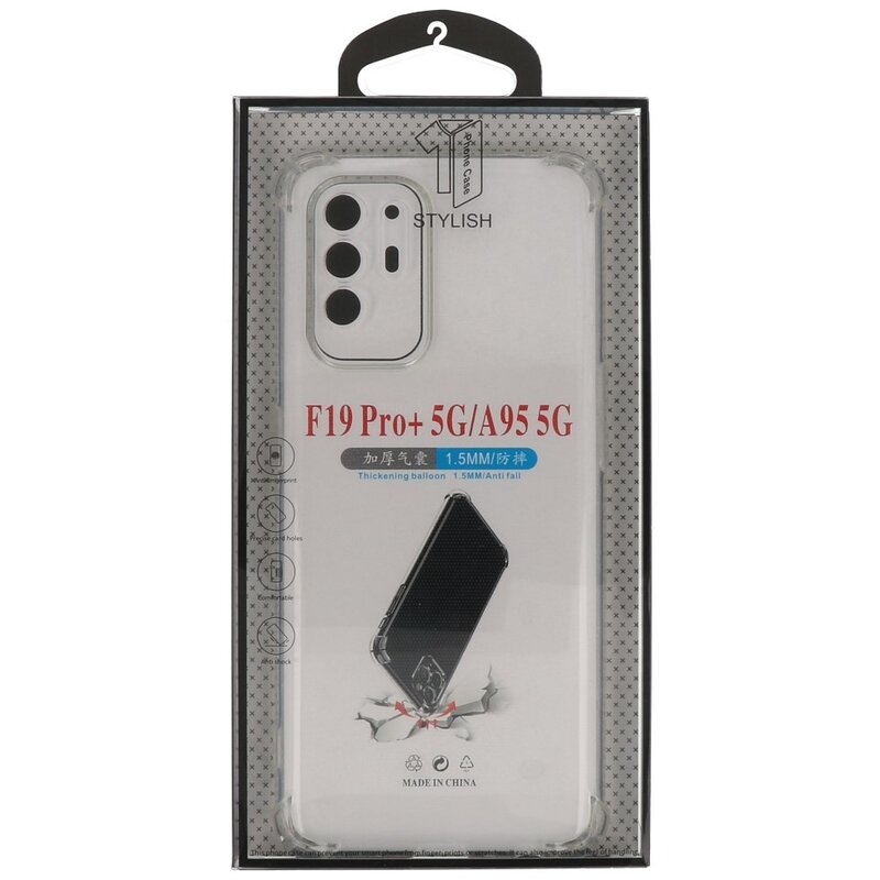 Funda de TPU a prueba de golpes para Oppo A94 5G Transparente