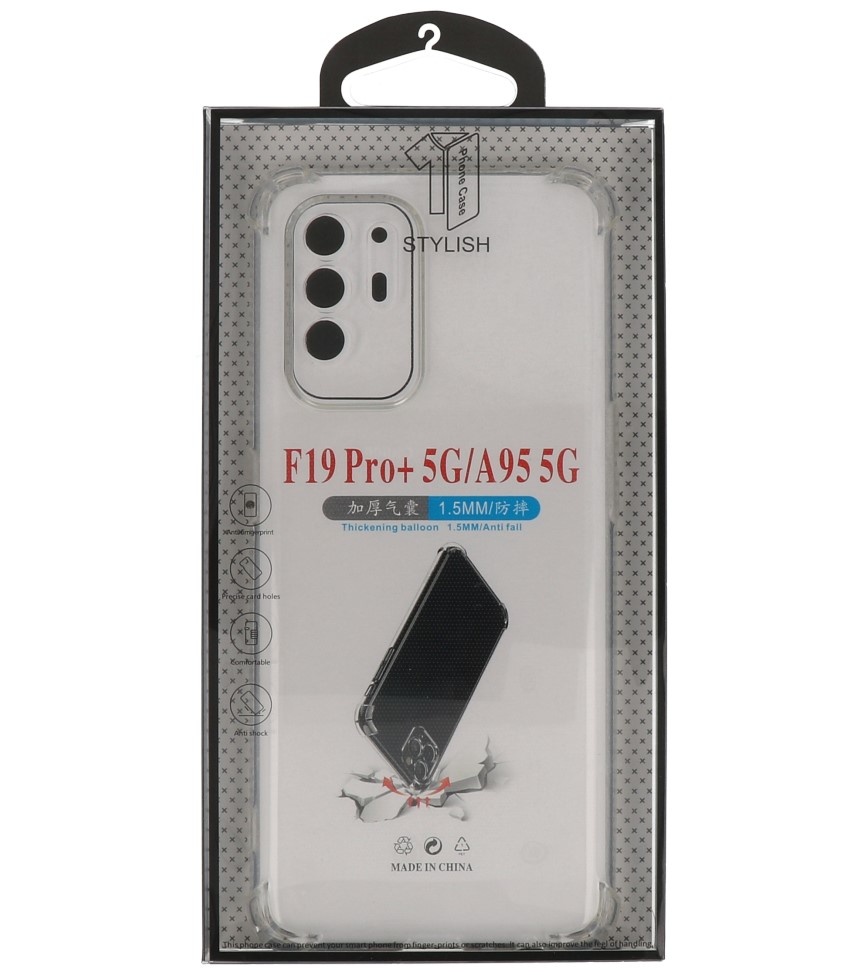 Stoßfeste TPU-Hülle für Oppo A94 5G Transparent