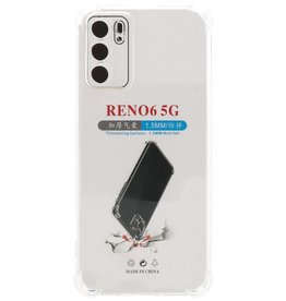 Custodia in TPU antiurto per Oppo Reno 6 5G trasparente