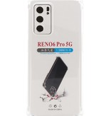 Stødsikker TPU-cover til Oppo Reno 6 Pro 5G Transparent