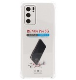 Stoßfeste TPU-Hülle für Oppo Reno 6 Pro 5G Transparent