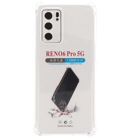 Funda de TPU a prueba de golpes para Oppo Reno 6 Pro 5G Transparente