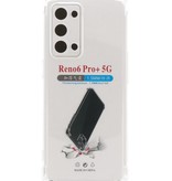 Schokbestendig TPU hoesje voor Oppo Reno 6 Pro Plus 5G Transparant