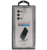 Schokbestendig TPU hoesje voor Oppo Reno 6 Pro Plus 5G Transparant