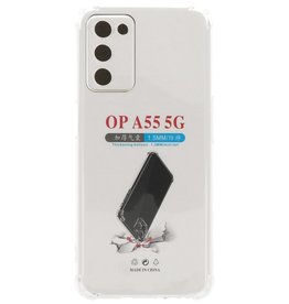 Schokbestendig TPU hoesje voor Oppo A55 5G - A53s 5G Transparant