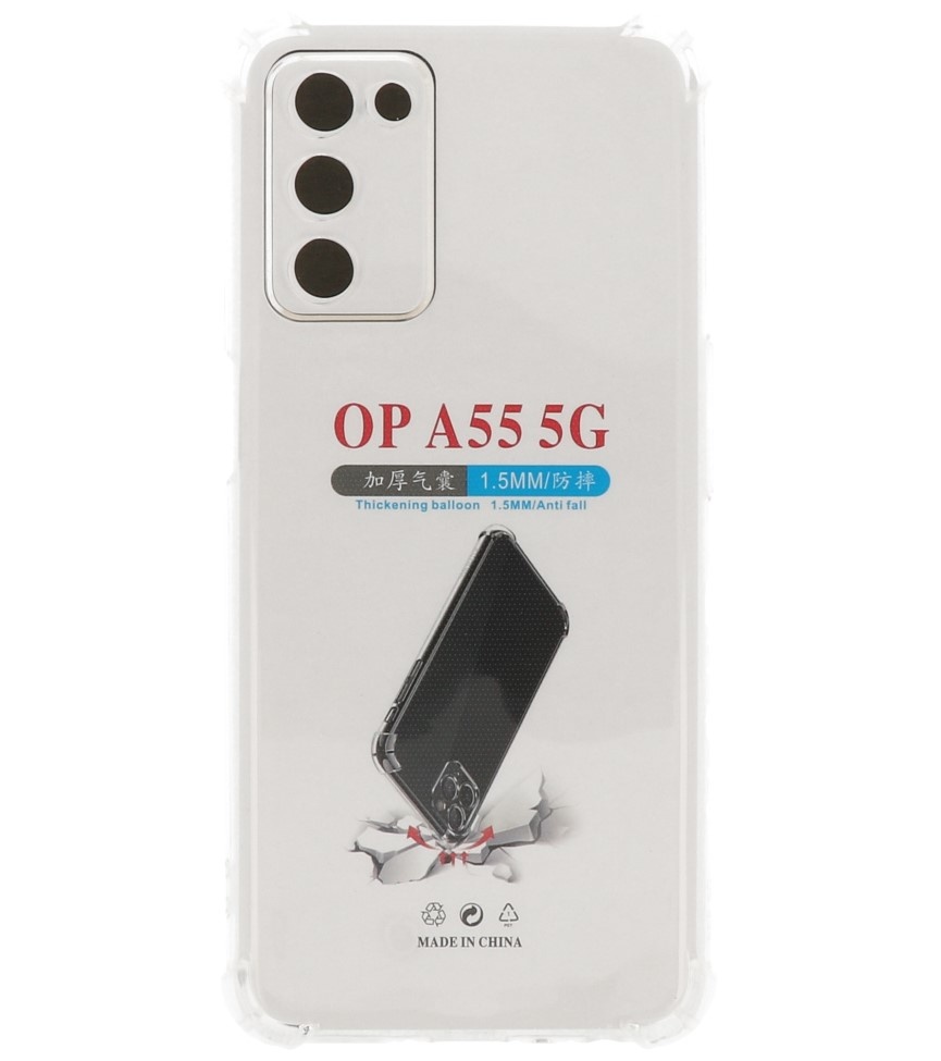Shockproof TPU Case Oppo A55 5G - A53s 5G Transparent
