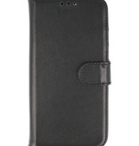 Funda de piel auténtica para iPhone 13 Mini, color negro