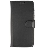 Echtes Leder Case Wallet Case für iPhone 13 Mini Schwarz
