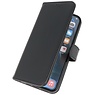 Echtes Leder Case Wallet Case für iPhone 13 Mini Schwarz