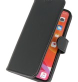 Étui portefeuille en cuir véritable pour iPhone 11 Pro Noir