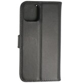 Custodia a portafoglio in vera pelle per iPhone 11 Pro Max nera