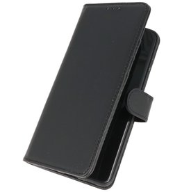 Echt Lederen Hoesje Wallet Case Samsung Galaxy S20 Zwart