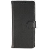 Echt Lederen Hoesje Wallet Case Samsung Galaxy S20 Zwart