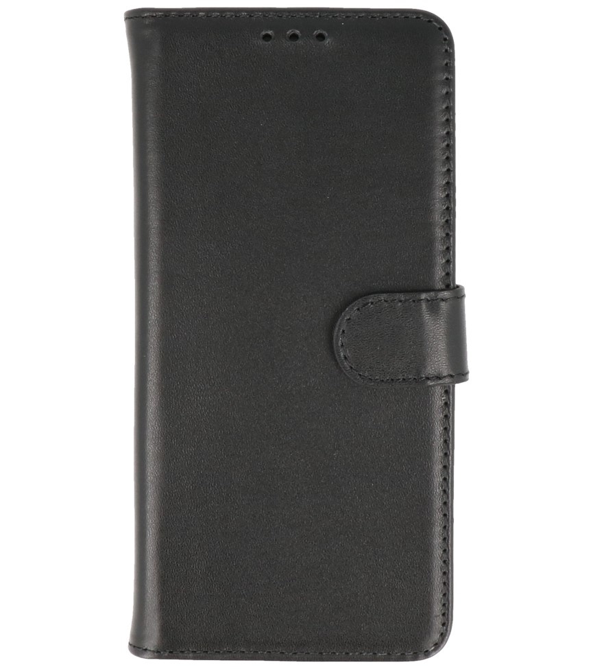 Echt Lederen Hoesje Wallet Case Samsung Galaxy S20 Zwart