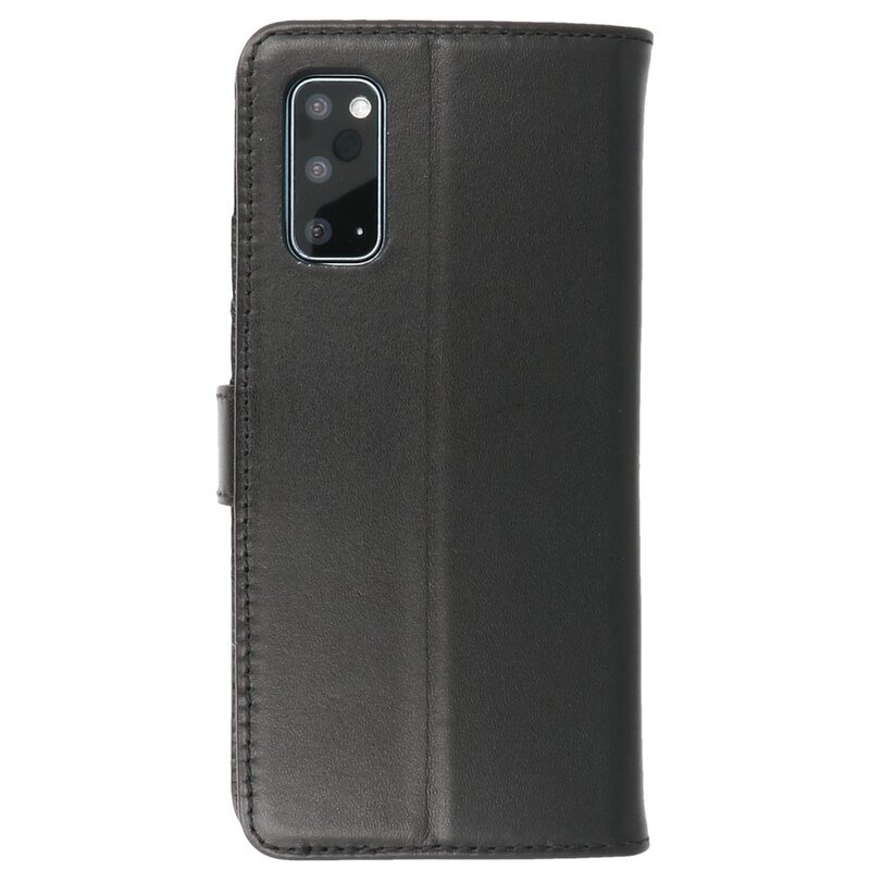 Echtes Leder Case Wallet Case Samsung Galaxy S20 Schwarz