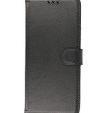 Etui portefeuille en cuir véritable Samsung Galaxy S20 Plus Noir