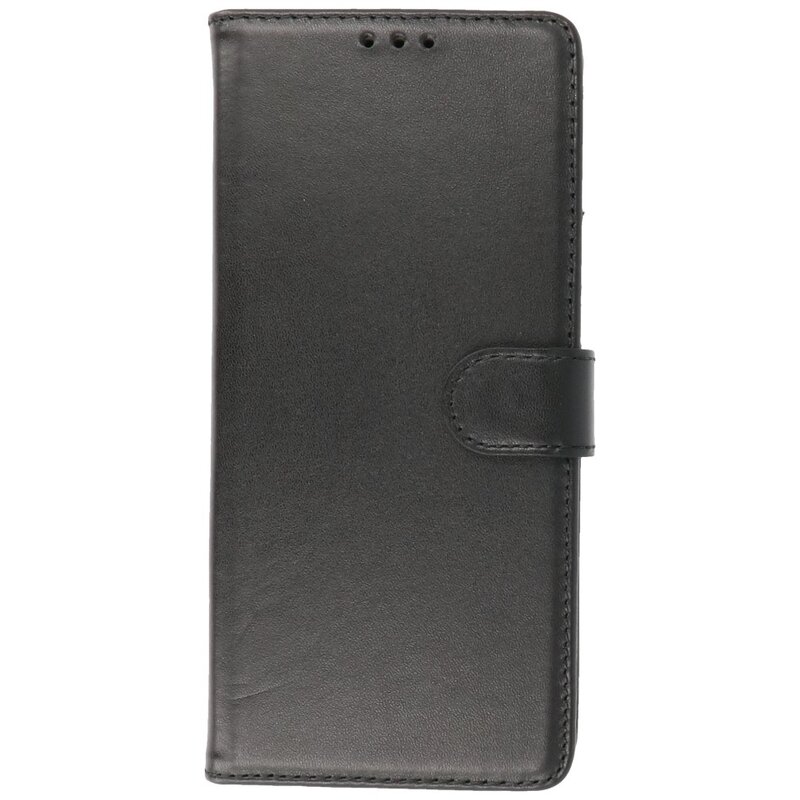 Echtes Leder Case Wallet Case Samsung Galaxy S20 Plus Schwarz