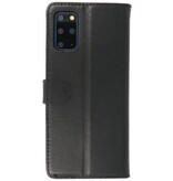 Echtes Leder Case Wallet Case Samsung Galaxy S20 Plus Schwarz