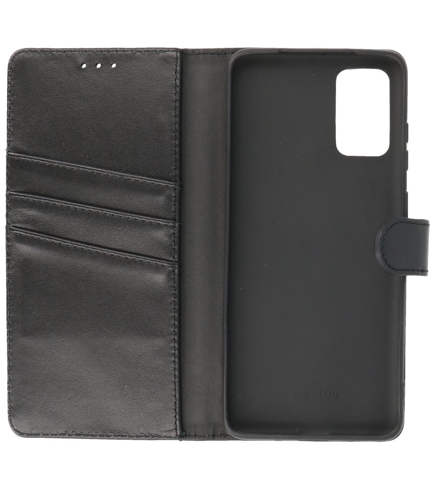 Genuine Leather Case Wallet Case Samsung Galaxy S20 Plus Black