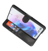 Etui Cuir Véritable Etui Portefeuille Samsung Galaxy S21 Noir