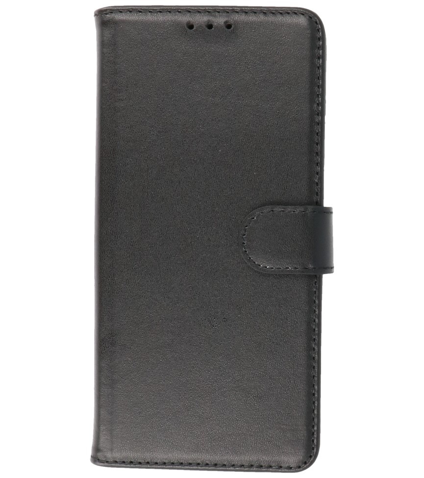 Echtes Leder Case Wallet Case Samsung Galaxy S21 Schwarz