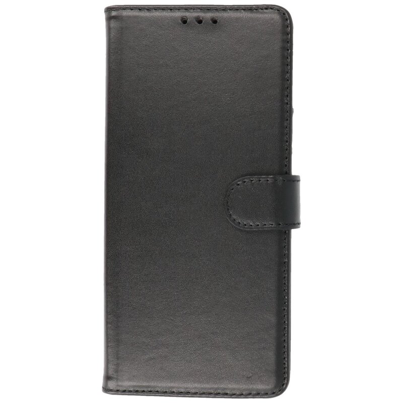 Echtes Leder Case Wallet Case Samsung Galaxy S21 Plus Schwarz