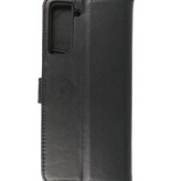 Funda de Piel Genuina Funda Billetera Samsung Galaxy S21 Plus Negra