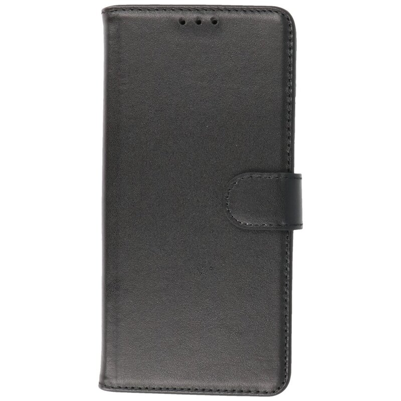 Echtes Leder Case Wallet Case Samsung Galaxy S21 FE Schwarz