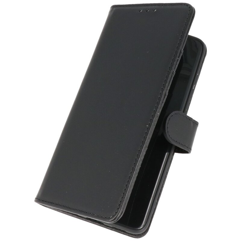 Echtes Leder Case Wallet Case Samsung Galaxy S21 FE Schwarz
