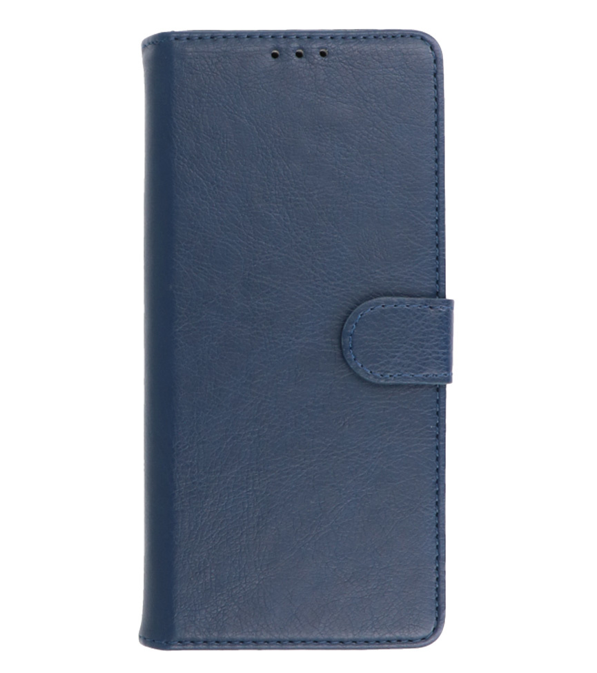 Bookstyle Wallet Cases Coque pour Samsung Galaxy S22 Bleu marine