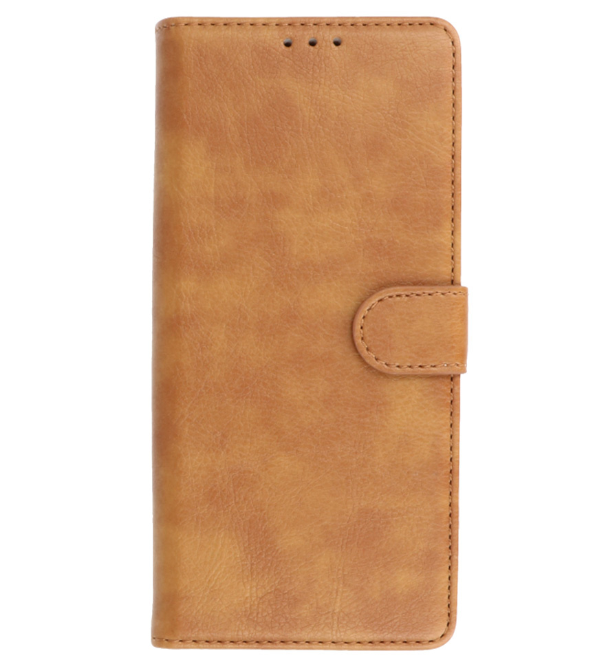 Bookstyle Wallet Cases Hoesje voor Samsung Galaxy S22 Ultra Bruin