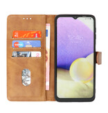 Bookstyle Wallet Cases Coque pour Motorola Moto G51 5G Marron