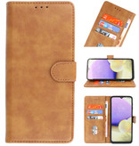 Bookstyle Wallet Cases Custodia per Samsung Galaxy M52 5G marrone