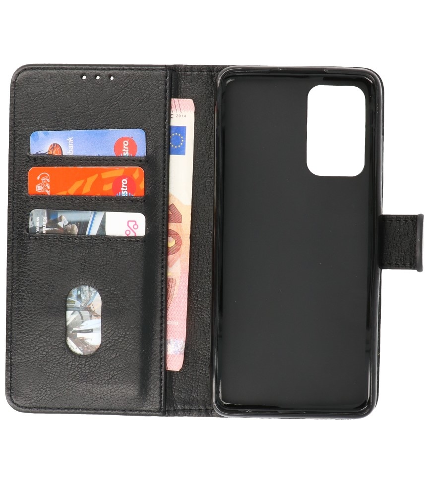 Bookstyle Wallet Cases Hoesje voor Samsung M52 5G Zwart