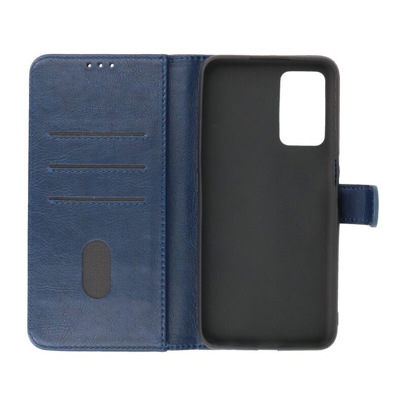 Bookstyle Wallet Cases Custodia per Samsung Galaxy M52 5G Navy
