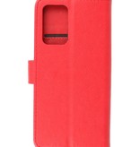 Bookstyle Wallet Cases Hoesje voor Samsung Galaxy M52 5G Rood