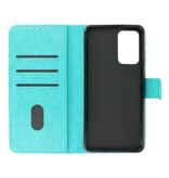 Bookstyle Wallet Cases Funda para Samsung Galaxy M52 5G Verde