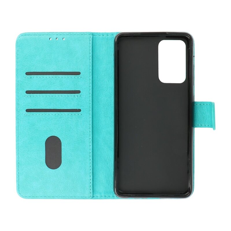 Bookstyle Wallet Cases Custodia per Samsung Galaxy M52 5G verde