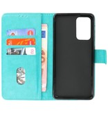 Bookstyle Wallet Cases Cover til Samsung Galaxy M52 5G Grøn