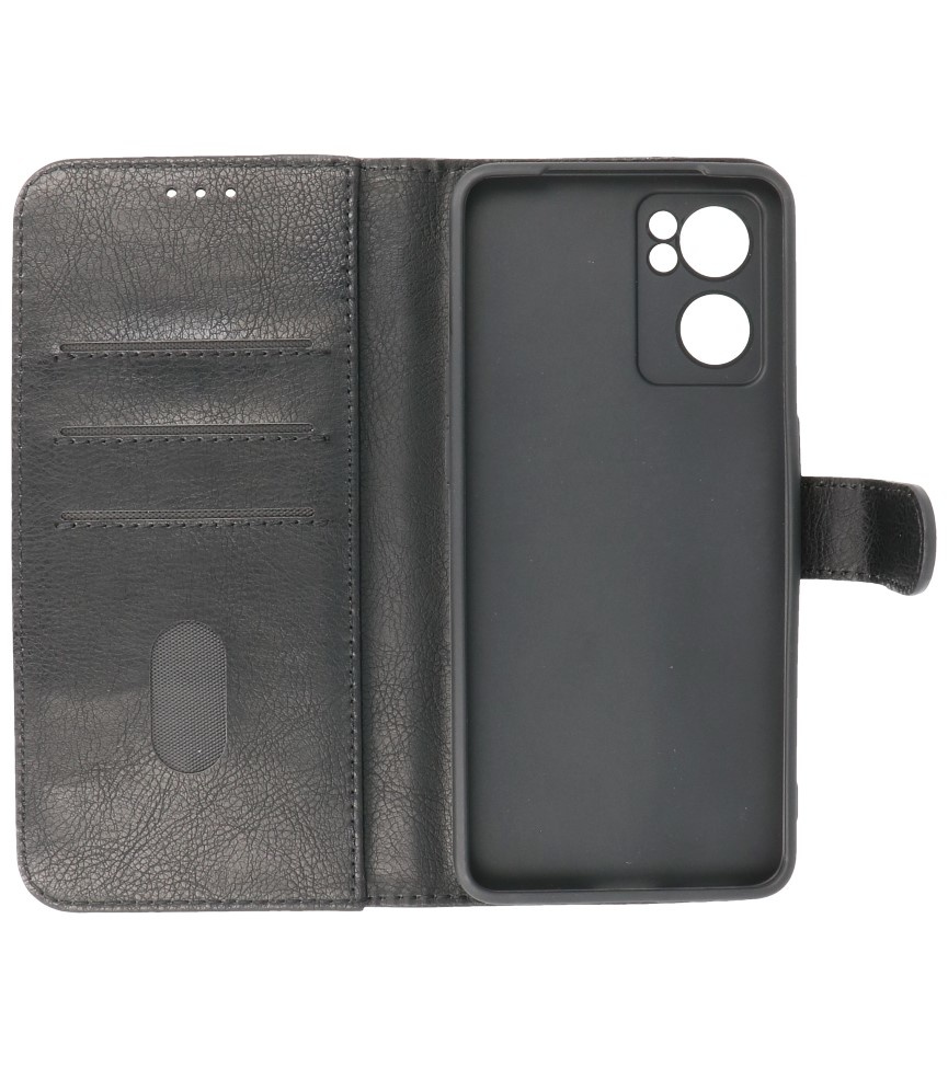 Bookstyle Wallet Cases Custodia per Oppo Reno 7 SE 5G nera