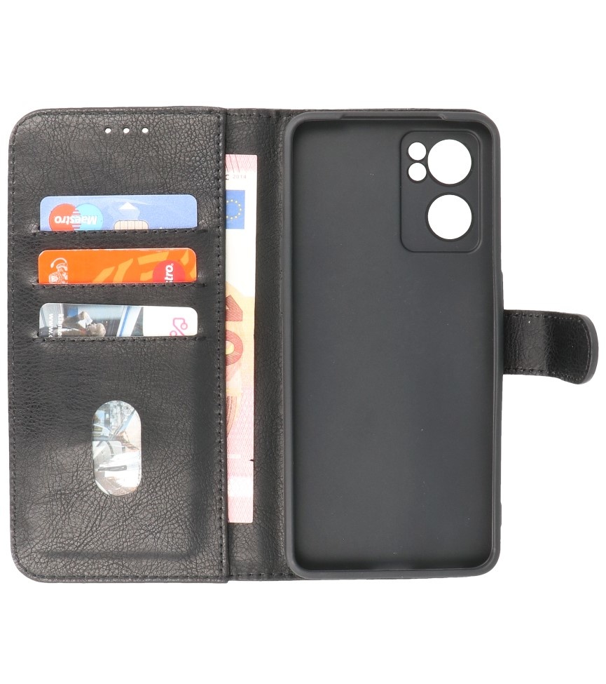 Bookstyle Wallet Cases Case for Oppo Reno 7 SE 5G Black