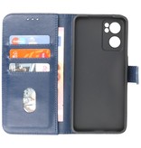 Bookstyle Wallet Cases Funda para Oppo Reno 7 SE 5G Azul marino